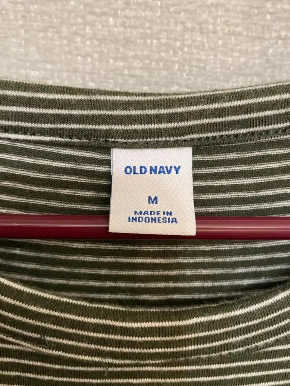 Old Navy Striped Green Midi Dress